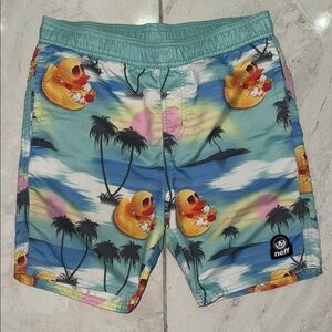 Neff Multicolor Duck Print Board Shorts
